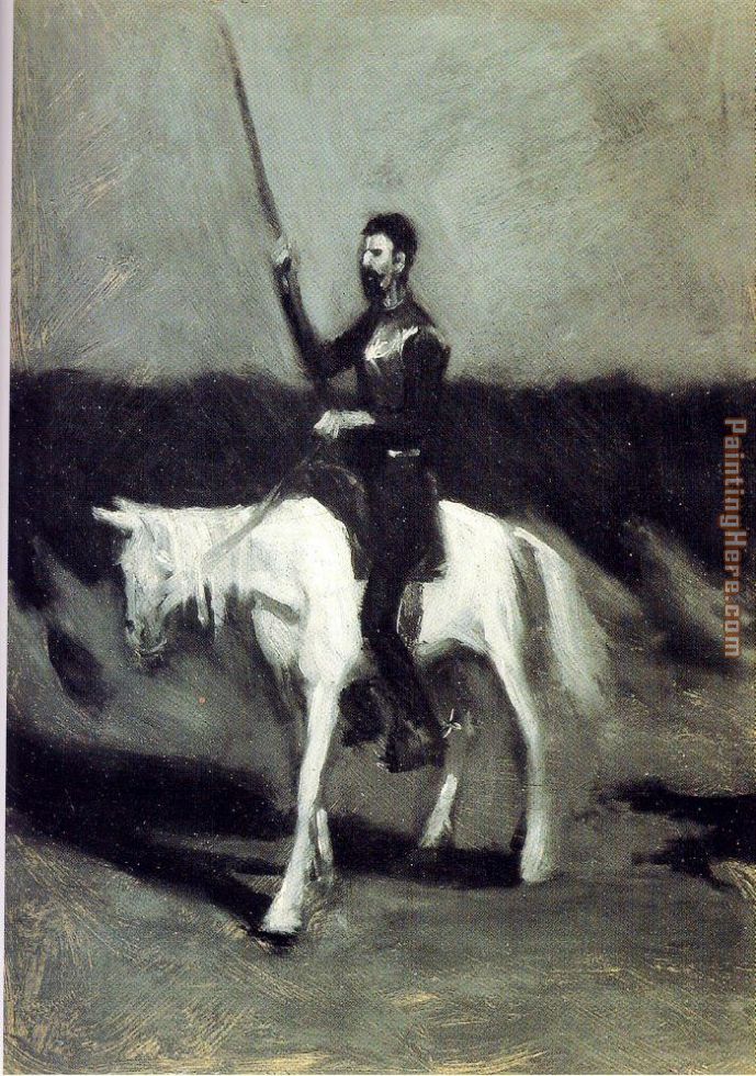Don Quixote on Horseback painting - Edward Hopper Don Quixote on Horseback art painting